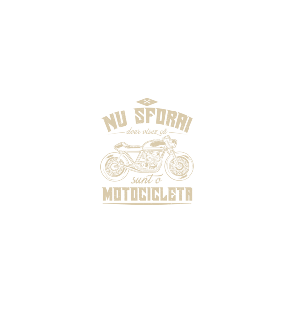 nu sforăi, doar visez că sunt o motocicletă model negru pe tricou