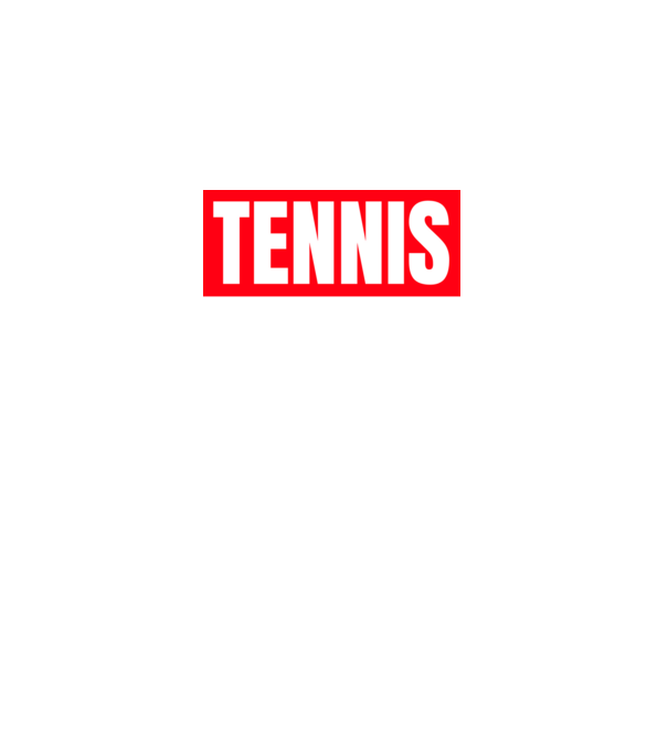 TENNIS HERO model negru pe tricou