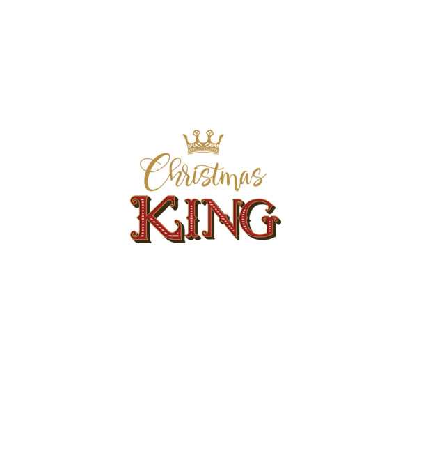 Christmas King model negru pe tricou