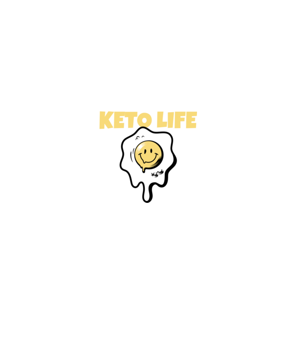 HAPPY KETO LIFE model negru pe tricou