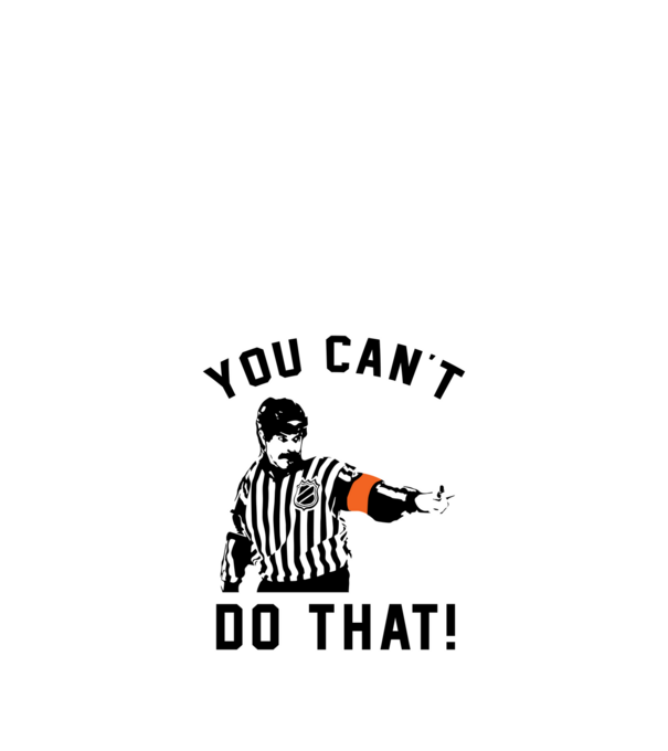 'You can''t do that!' model alb pe tricou
