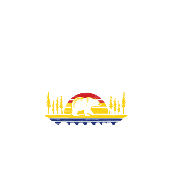 Land of Bears model negru pe tricou