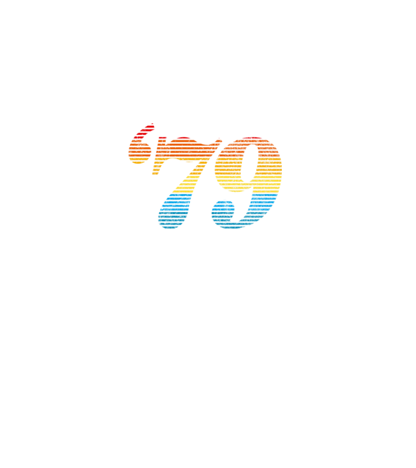 Retro Birthday 1979 model negru pe tricou