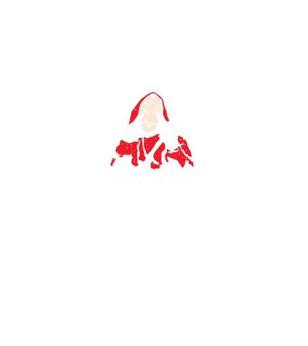 ciao bella dali model negru pe tricou