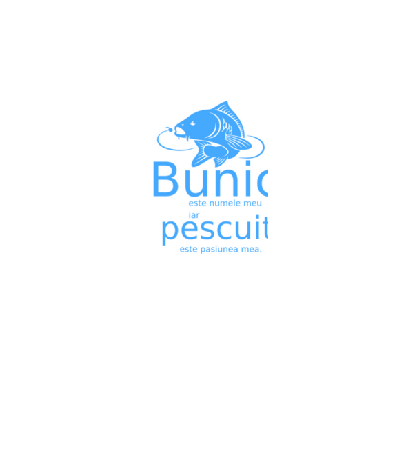 Bunic este numele meu, iar pescuitul este pasiunea mea model negru pe tricou