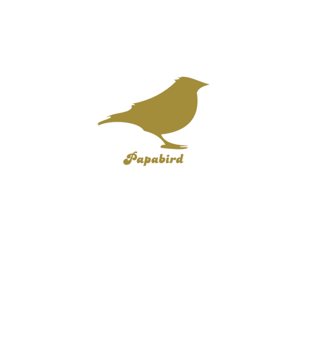 Papa bird model gri închis pe tricou