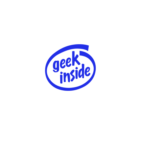 Geek inside model roz pe tricou