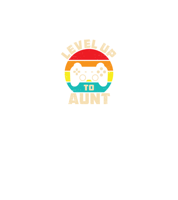 Level Up Aunt model negru pe tricou