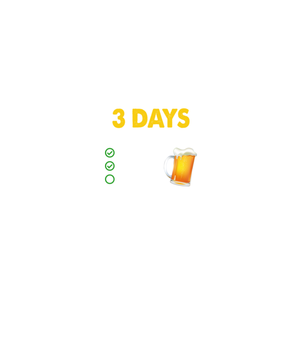 I only drink 3 days a week model negru pe tricou