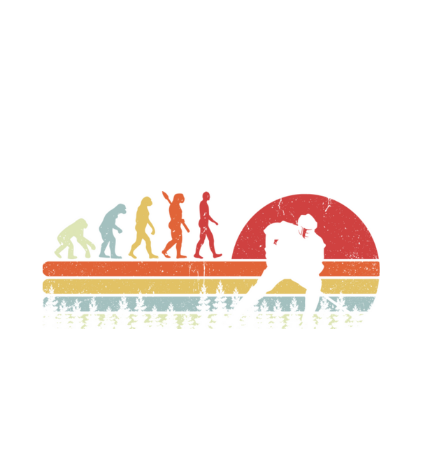 Hockey evolution model alb pe tricou