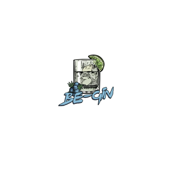 Let the fun be gin model negru pe tricou
