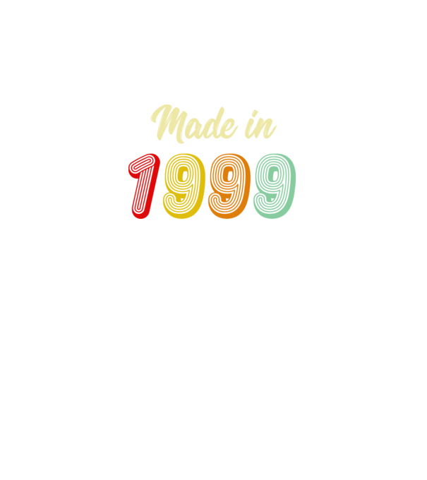 made in 1999 retro model negru pe tricou