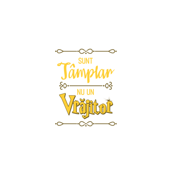 Sunt tâmplar, nu un vrăjitor model negru pe tricou