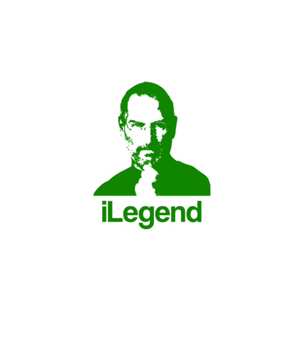 iLegend Steve Jobs model alb pe tricou