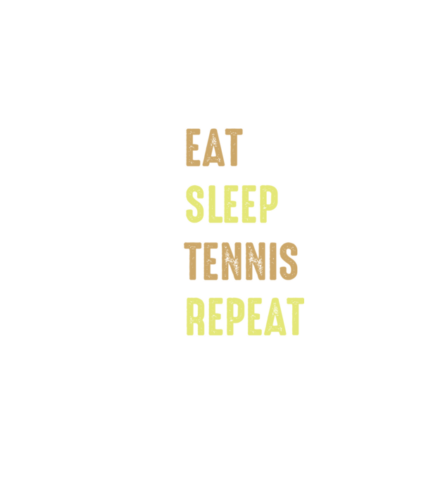 eat sleep tennis repeat model negru pe tricou