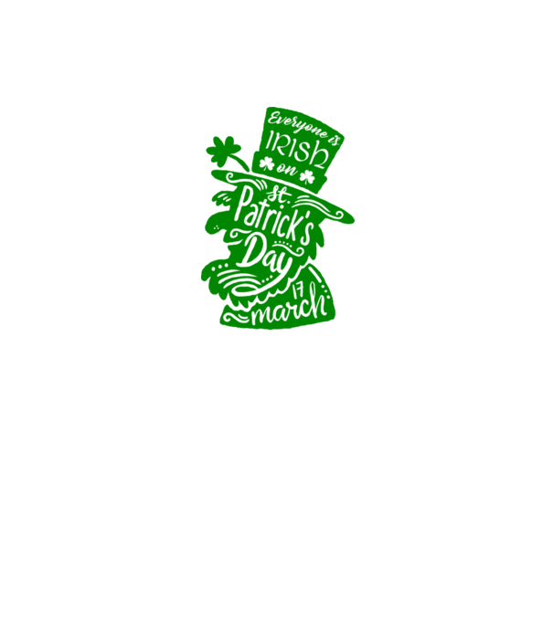 Everyone is irish leprechaun model alb pe tricou