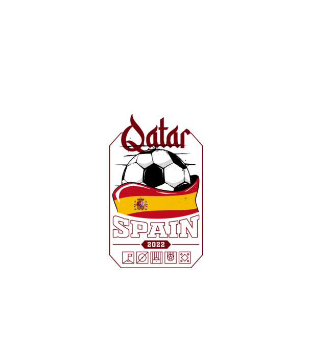 Qatar teams Spain model negru pe tricou