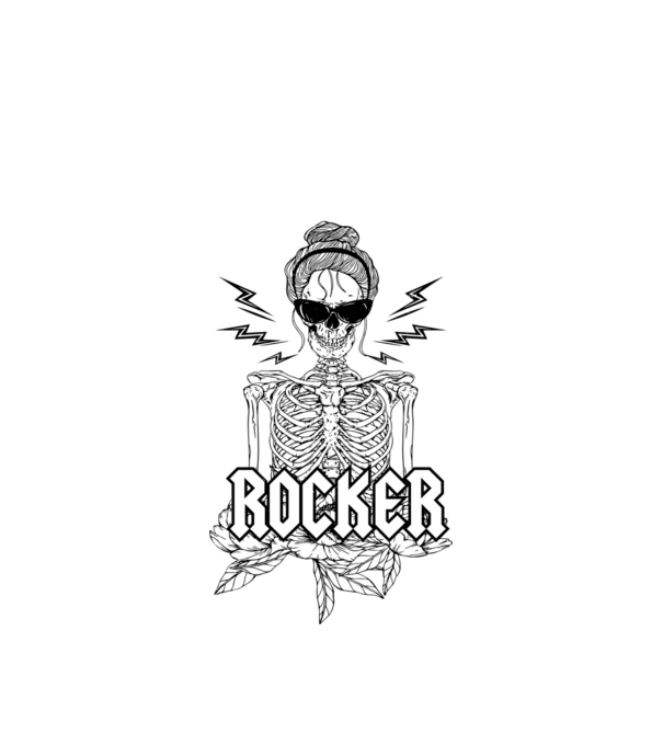 femeie - mutter - rocker model alb pe tricou