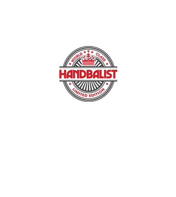 handbalist model alb pe tricou