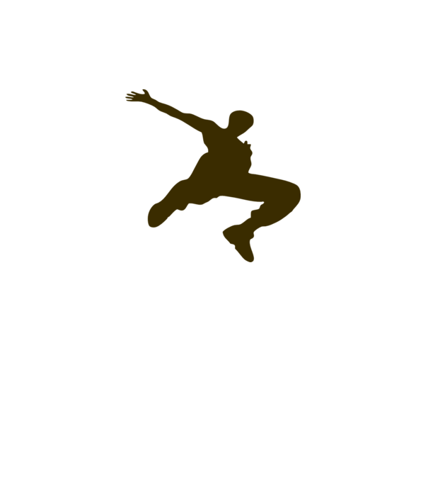 Logo Parkour model gri pe tricou