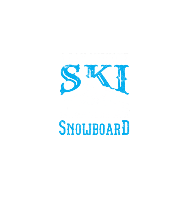 Day without SKI model negru pe tricou