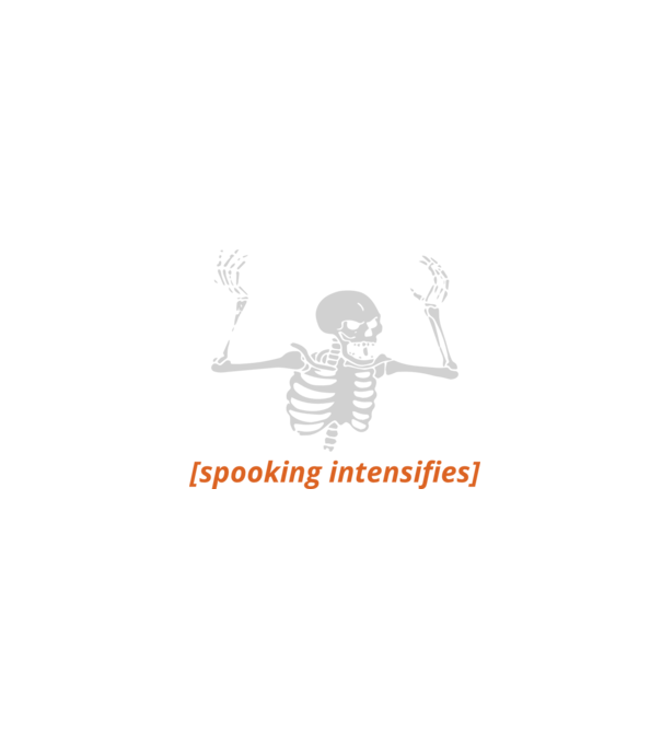 Spooking intensifies model negru pe tricou