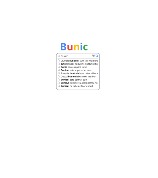 căutare Google Bunic model negru pe tricou