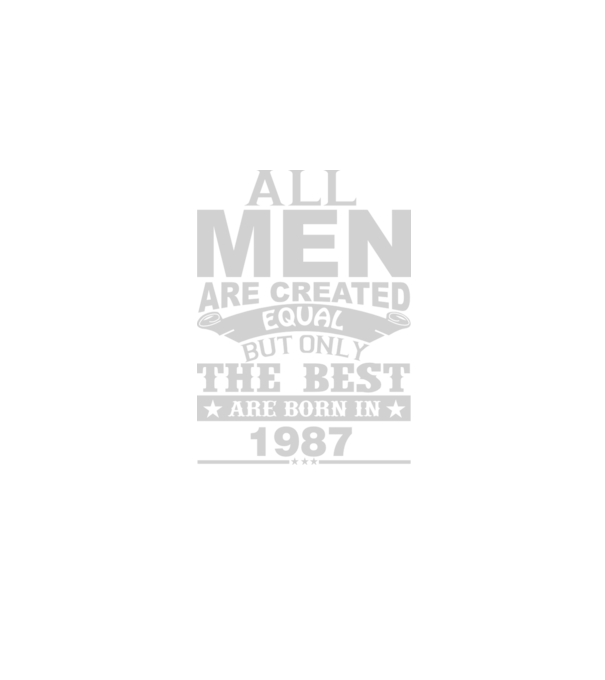All men are created - 1987 model negru pe tricou