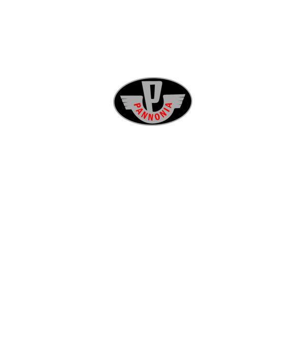 Logo Pannonia model alb pe tricou