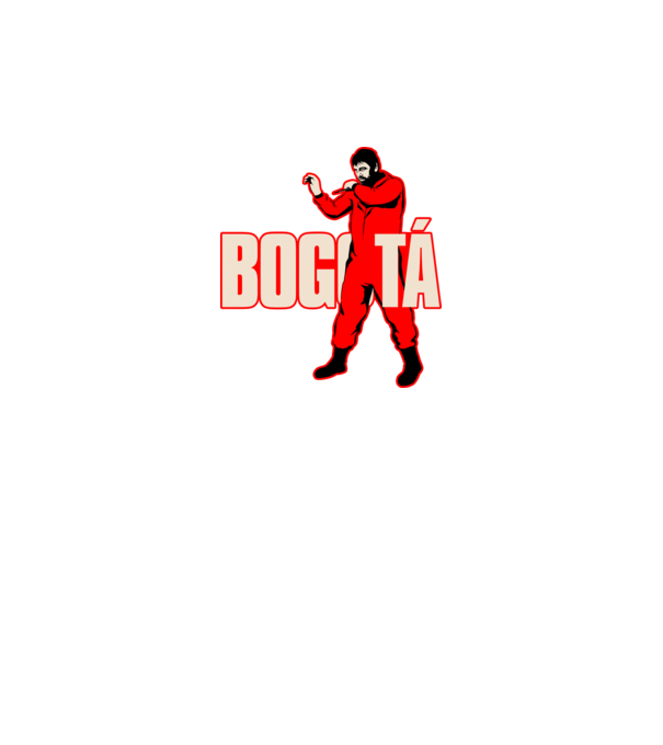 bogota la casa de papel model negru pe tricou