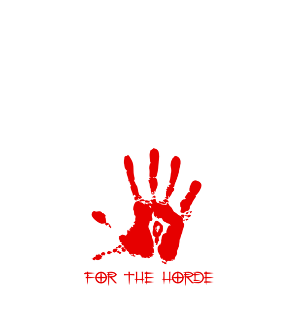 For The Horde Hand model negru pe tricou