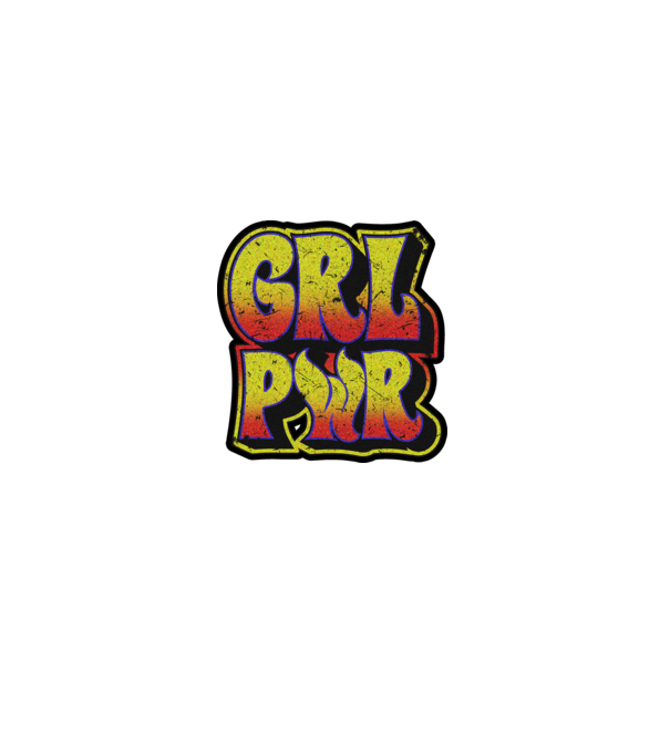 Girl power model alb pe tricou