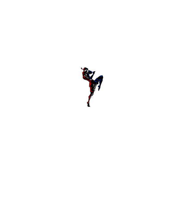 Muay Thai model negru pe tricou
