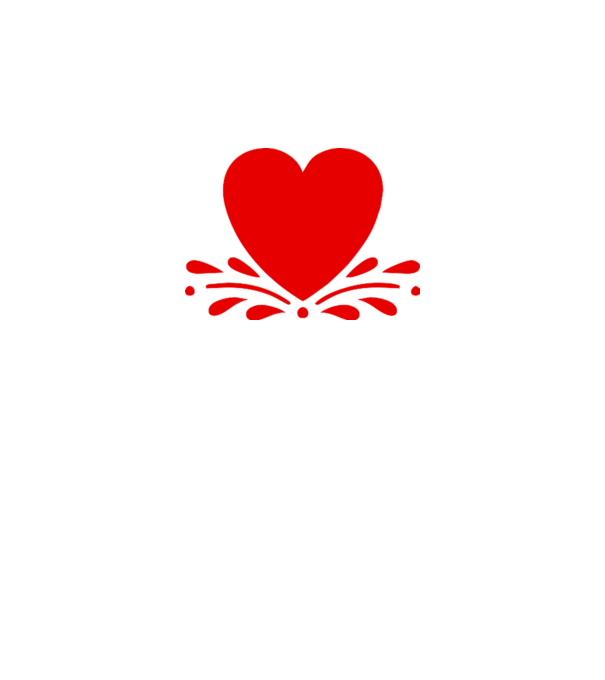 inimă Valentine model alb pe tricou