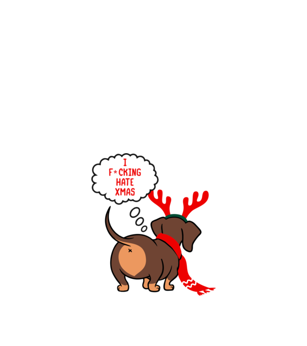 Hate Xmas model alb pe tricou