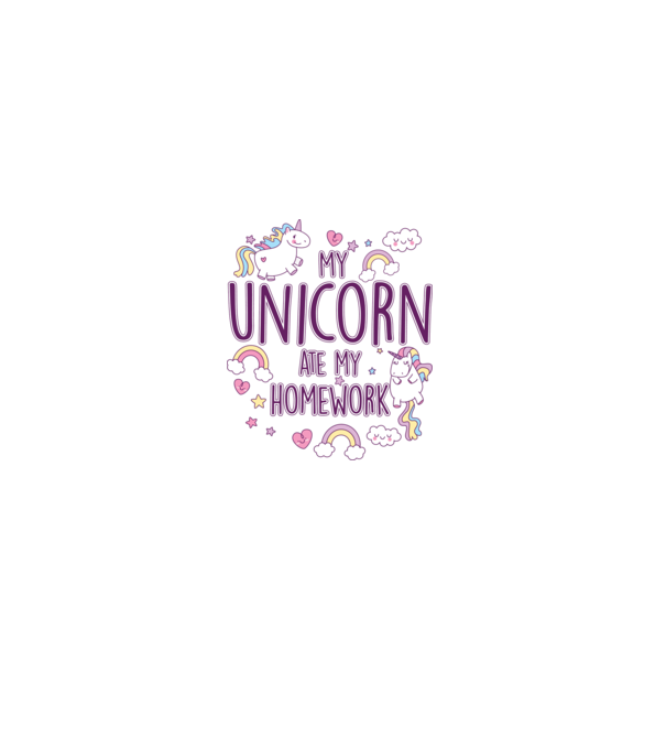 My unicorn ate my homework model liliachiu pe tricou