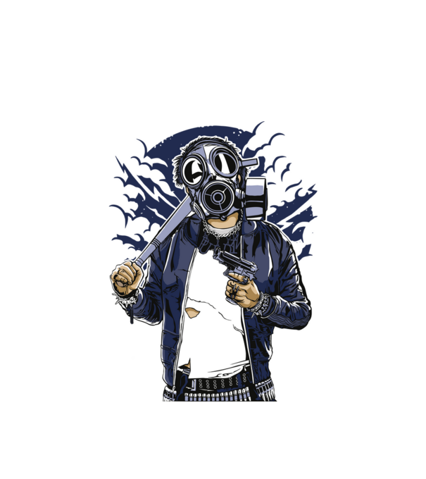 Graffiti model alb pe tricou