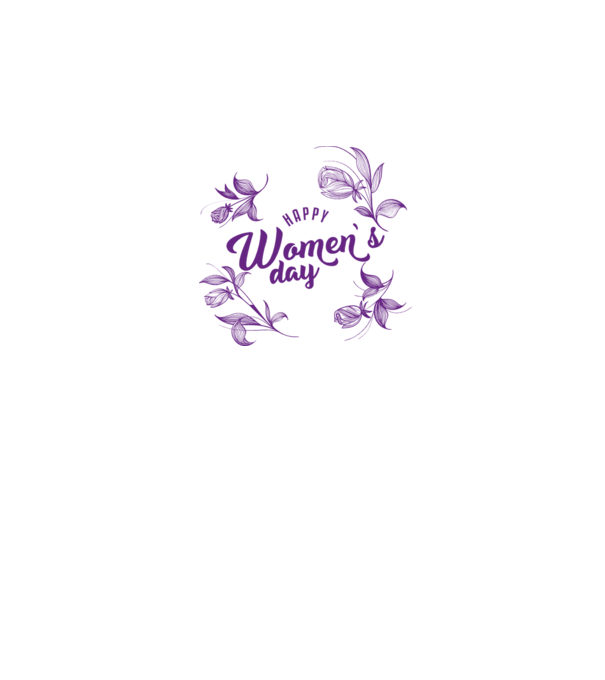 'Happy women''s day' model alb pe tricou