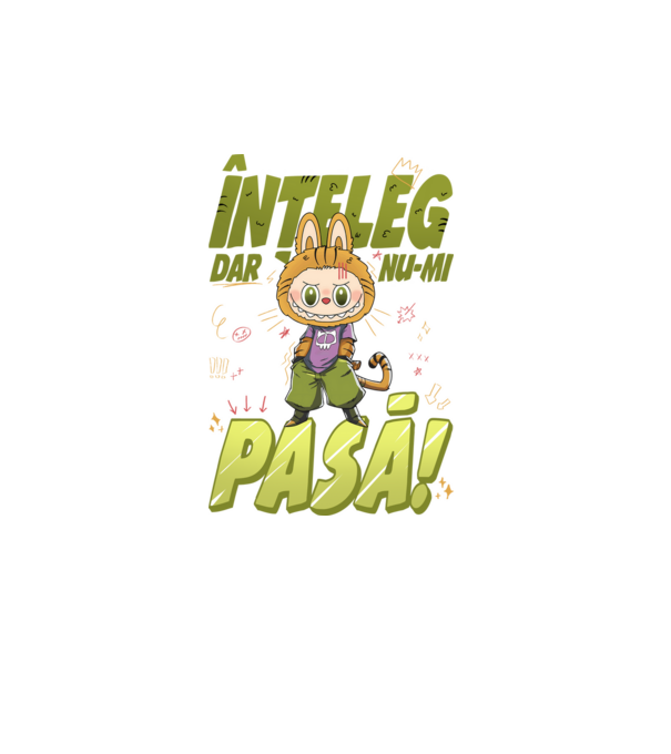 Înțeleg dar nu-mi pasă! model turcoaz pe tricou