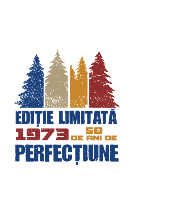 Ediție limitată 1973 - 50 de ani de perfecțiune model alb pe tricou