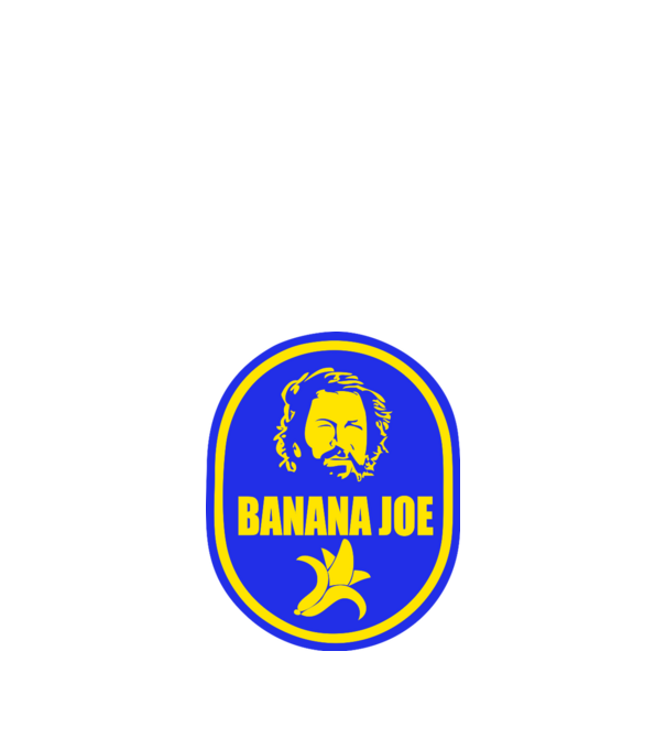 Banana Joe model portocaliu pe tricou
