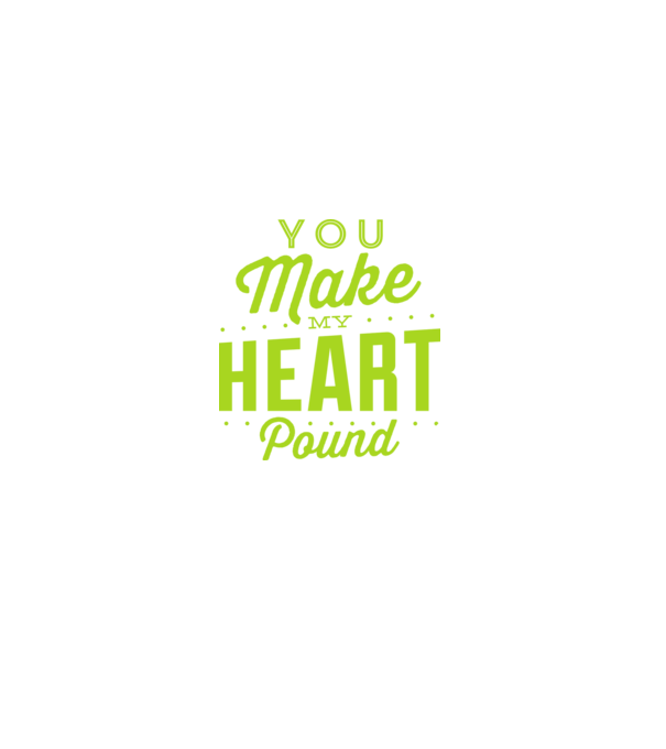Make my heart model negru pe tricou