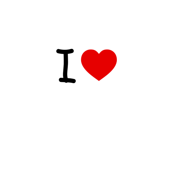 ilove model alb pe tricou