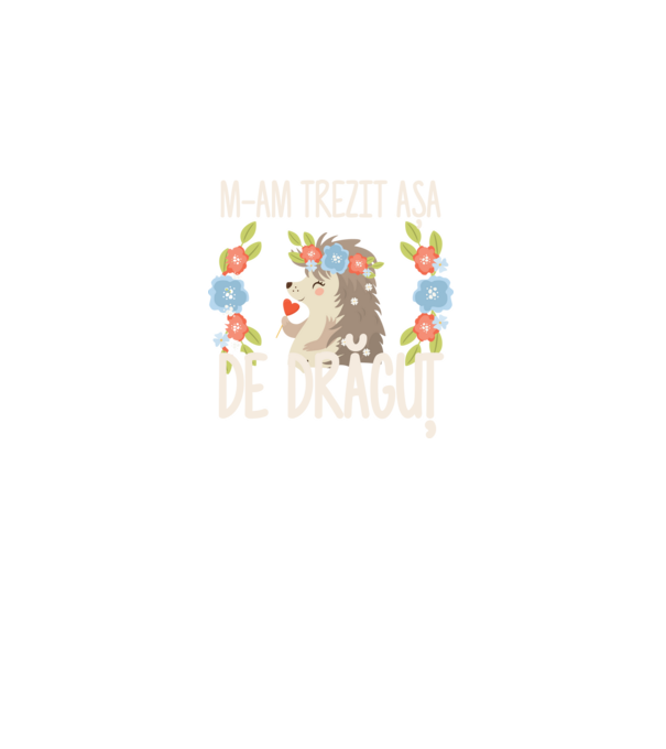 M-am trezit așa de drăguț model albastru regal pe tricou