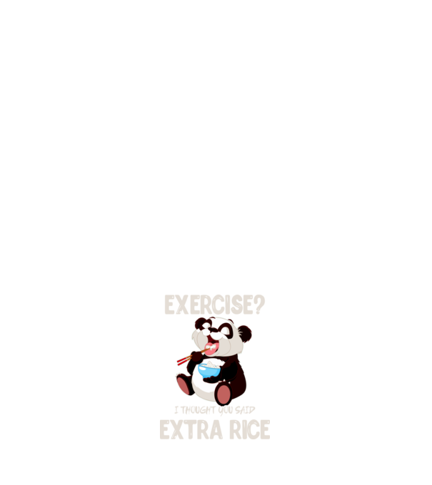 Exercise panda light model albastru închis pe tricou
