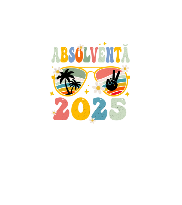 Absolventă 2025 model turcoaz pe tricou