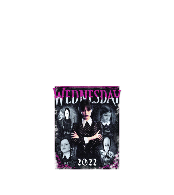 WEDNESDAY ADDAMS multi all time model negru pe tricou
