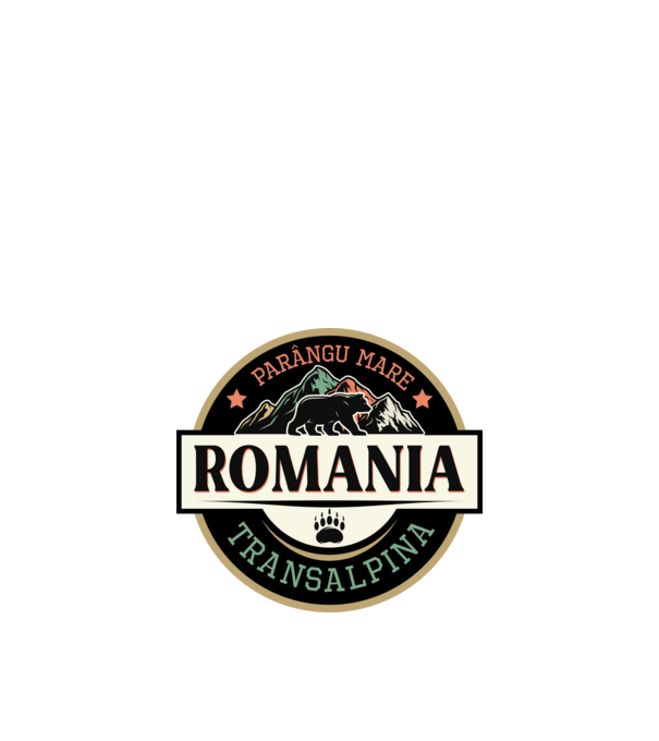 România transalpina model negru pe tricou