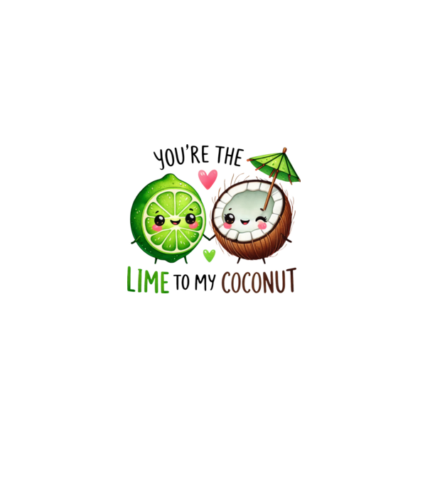 Lime to my Coconut model albastru deschis pe tricou