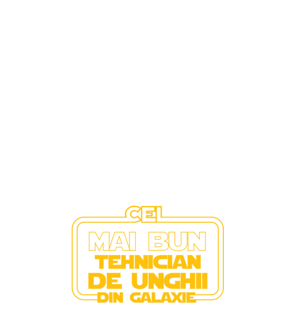 Cel mai bun tehnician de unghii din galaxie model albastru închis pe tricou